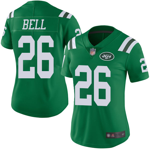 New York Jets Limited Green Women LeVeon Bell Jersey NFL Football 26 Rush Vapor Untouchable